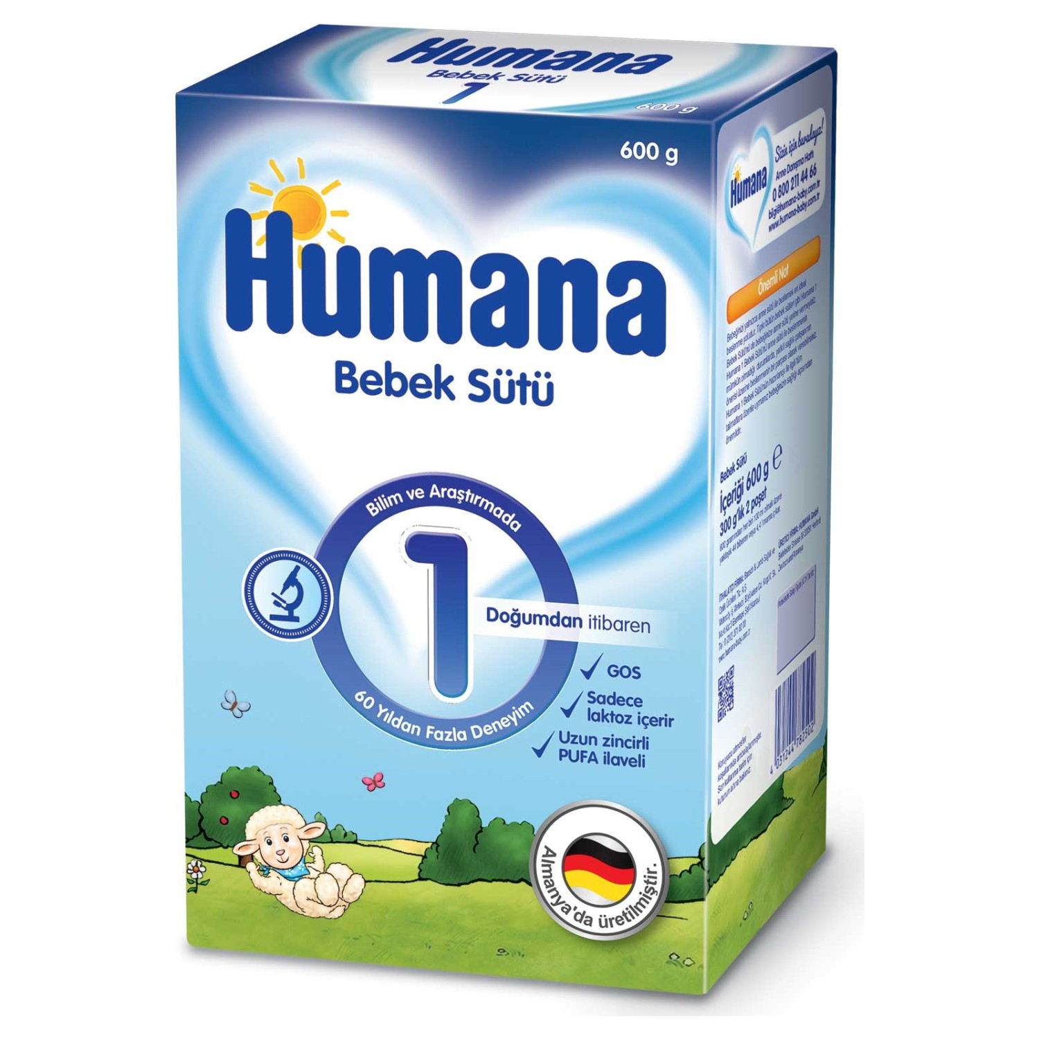 Humana 1 Başlangıç Maması 600 gr. Bebek Mamaları